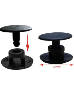 Kit de Correa de Talón de Reemplazo Negro - 2 Unidades 2