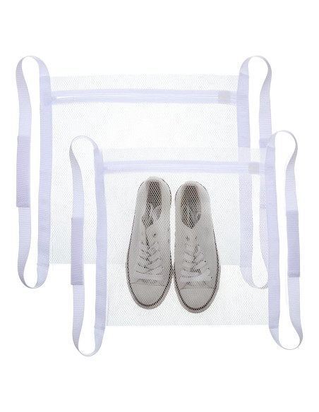 Giantree 2 Bolsas de Malla para Secar Zapatos 41x38cm Blancas