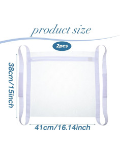 Giantree 2 Bolsas de Malla para Secar Zapatos 41x38cm Blancas 2