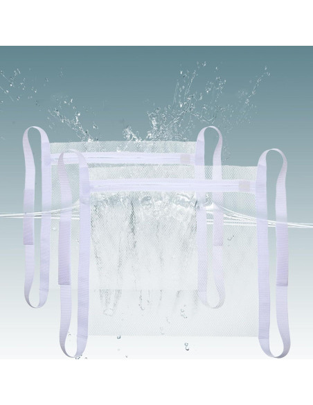 Giantree 2 Bolsas de Malla para Secar Zapatos 41x38cm Blancas