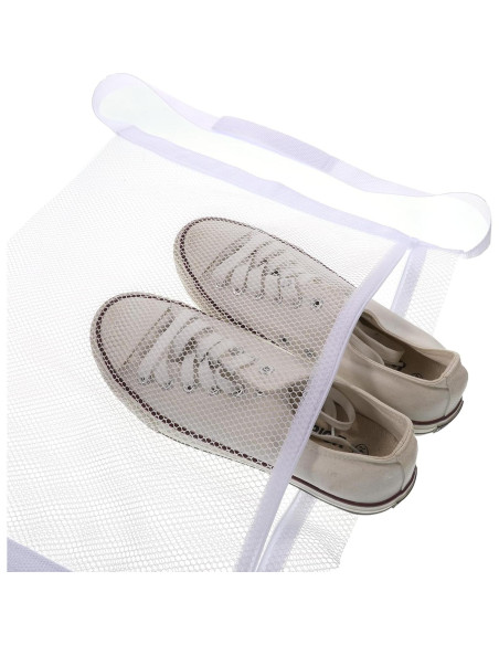 Giantree 2 Bolsas de Malla para Secar Zapatos 41x38cm Blancas
