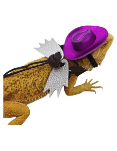 Arnés Ajustable para Dragón Barbudo Copfeu + Sombrero Morado