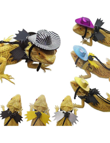 Arnés Ajustable para Dragón Barbudo Copfeu + Sombrero Morado