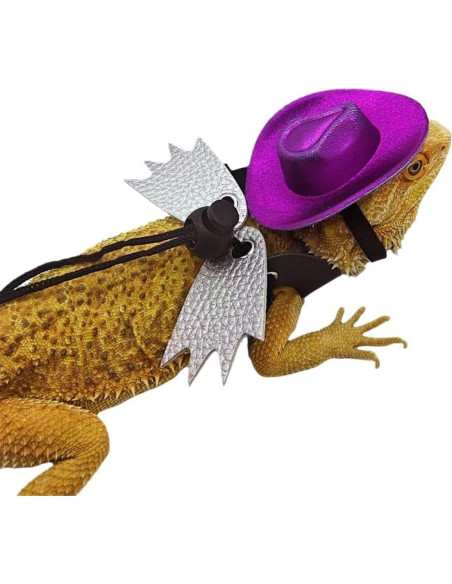 Arnés Ajustable para Dragón Barbudo Copfeu + Sombrero Morado