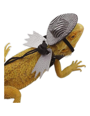 Arnés Ajustable para Dragón Barbudo Copfeu + Sombrero Morado