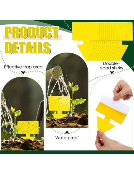Trampas para Moscas de Fruta Qualirey 100 Pcs Amarillo