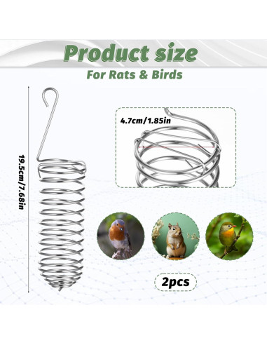 2 Piezas Juguetes de Enriquecimiento para Ratas Hpmjz Acero Inoxidable