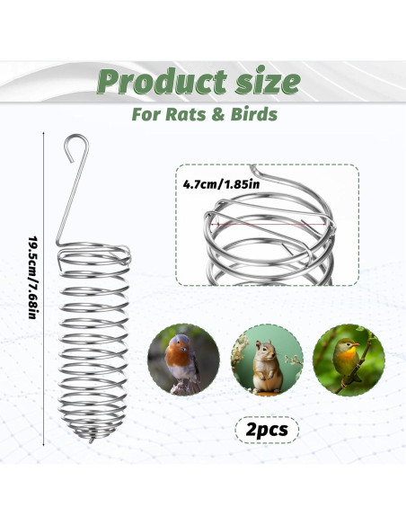 2 Piezas Juguetes de Enriquecimiento para Ratas Hpmjz Acero Inoxidable