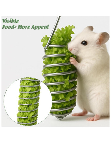 2 Piezas Juguetes de Enriquecimiento para Ratas Hpmjz Acero Inoxidable