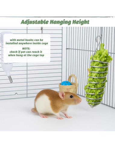 2 Piezas Juguetes de Enriquecimiento para Ratas Hpmjz Acero Inoxidable