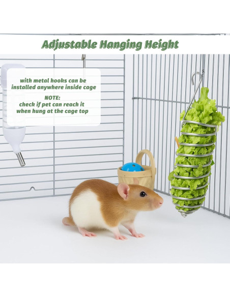 2 Piezas Juguetes de Enriquecimiento para Ratas Hpmjz Acero Inoxidable