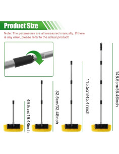 Cepillo de Lavado de Autos ZIMISI 148.5 cm Cerdas Suaves 2