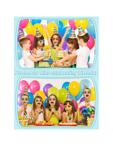 Dunzy 12 Pares Gafas Redondas para Niños - Accesorios Coloridos