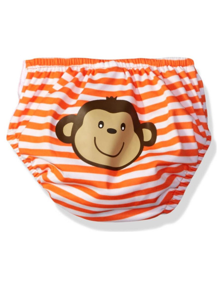Pañal de Natación Reutilizable KIKO & MAX Grande Naranja