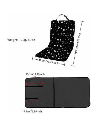 Funda de Asiento de Coche Impermeable BUBBLE-FLY 49x44cm