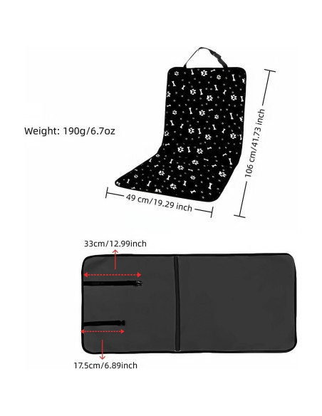 Funda de Asiento de Coche Impermeable BUBBLE-FLY 49x44cm