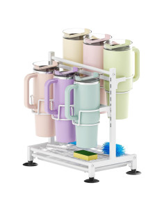 Organizador de Botellas de Agua LOVINA 2 en 1 Blanco 40 y 30 oz