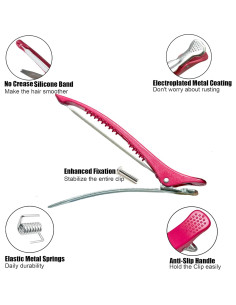 Pinzas de seccionamiento Rabetly 6Pack antideslizantes 11.43cm 2