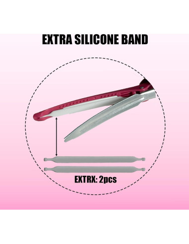 Pinzas de seccionamiento Rabetly 6Pack antideslizantes 11.43cm