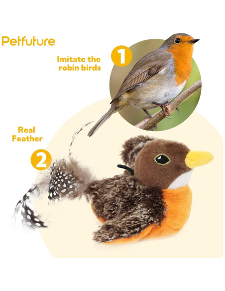 Juguete Interactivo para Gatos Petfuture Aleteador Robin USB