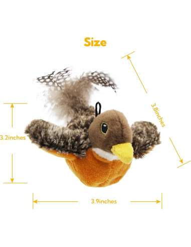 Juguete Interactivo para Gatos Petfuture Aleteador Robin USB