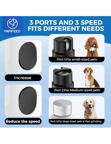 Amoladora de Uñas Eléctrica PAPIFEED Blanca con 3 Velocidades y LED