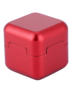 Soporte de Tiza para Billar KooingTech con Tapa Magnética Rojo