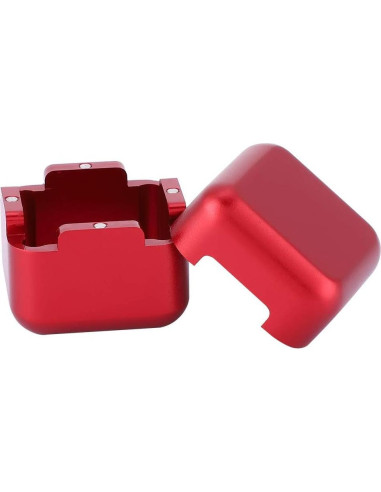 Soporte de Tiza para Billar KooingTech con Tapa Magnética Rojo