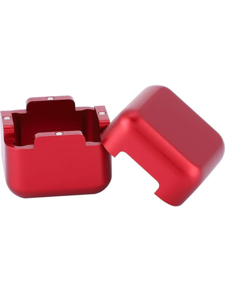 Soporte de Tiza para Billar KooingTech con Tapa Magnética Rojo