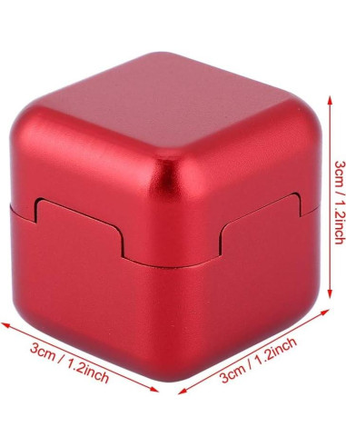 Soporte de Tiza para Billar KooingTech con Tapa Magnética Rojo