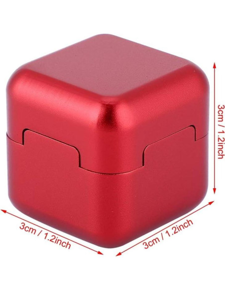 Soporte de Tiza para Billar KooingTech con Tapa Magnética Rojo