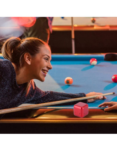 Soporte de Tiza para Billar KooingTech con Tapa Magnética Rojo