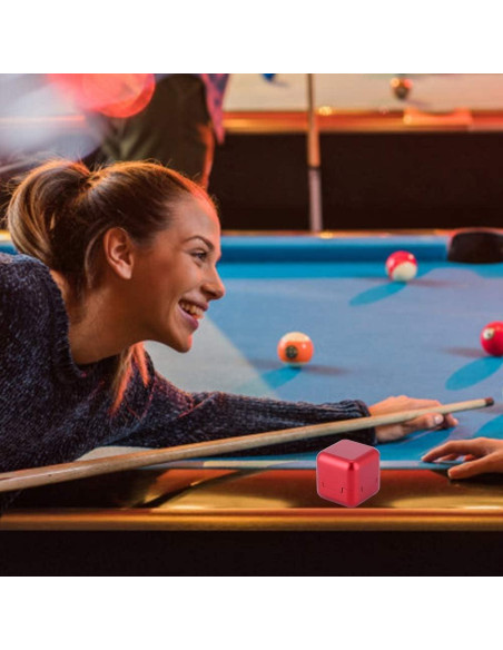 Soporte de Tiza para Billar KooingTech con Tapa Magnética Rojo