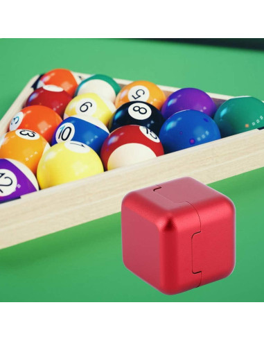 Soporte de Tiza para Billar KooingTech con Tapa Magnética Rojo