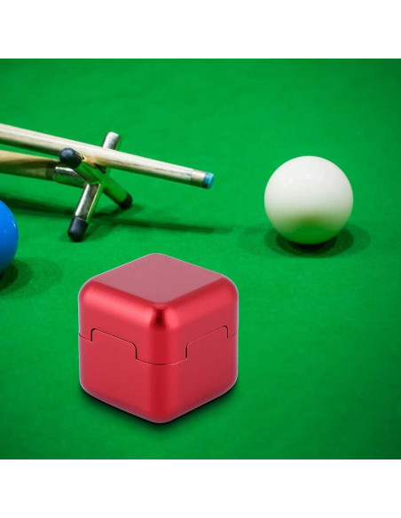 Soporte de Tiza para Billar KooingTech con Tapa Magnética Rojo