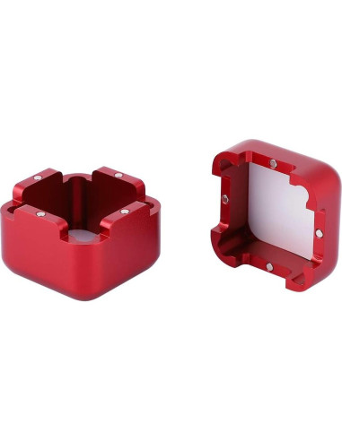 Soporte de Tiza para Billar KooingTech con Tapa Magnética Rojo