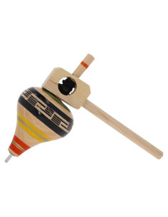 Set de 2 Trompos Mexicanos Coloridos Hechos a Mano - ARTE XICO