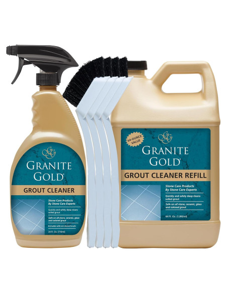 Limpiador de Lechada Granite Gold 88 Onzas + 4 Cepillos