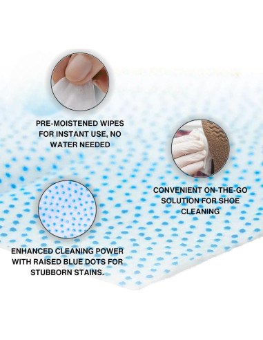 Toallitas Limpiadoras de Zapatos Prehumedecidas - 15 Unidades