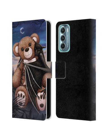 Funda de Cartera de Cuero Sarah Richter para Motorola Moto G Stylus 5G