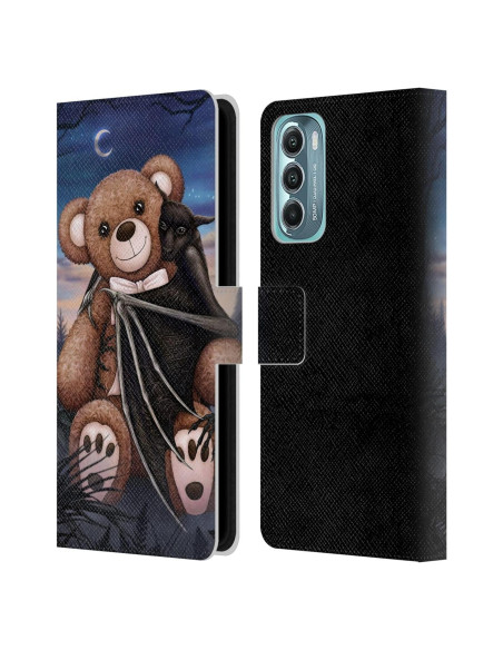 Funda de Cartera de Cuero Sarah Richter para Motorola Moto G Stylus 5G