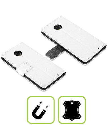 Funda de Cartera de Cuero Sarah Richter para Motorola Moto G Stylus 5G