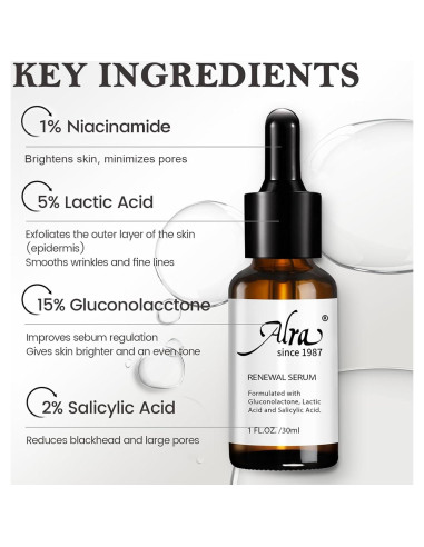 Suero Exfoliante Antienvejecimiento Alra 14.79 ml - Piel Radiante