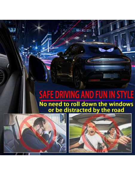 Luz LED Ojos de Diablo GKKBUFF Azul 12 Modos para Coche