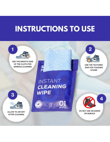 Toallitas Limpiadoras de Zapatos Prehumedecidas - 15 Unidades