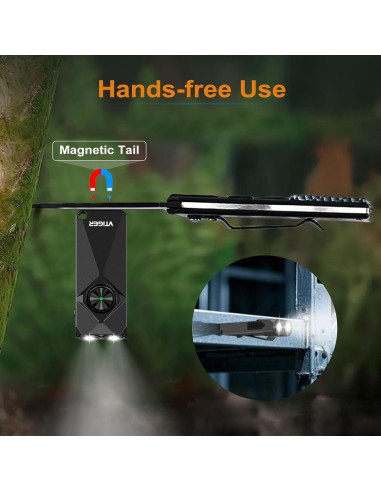 Linterna LED VTIGER K1 800 Lúmenes Recargable Compacta