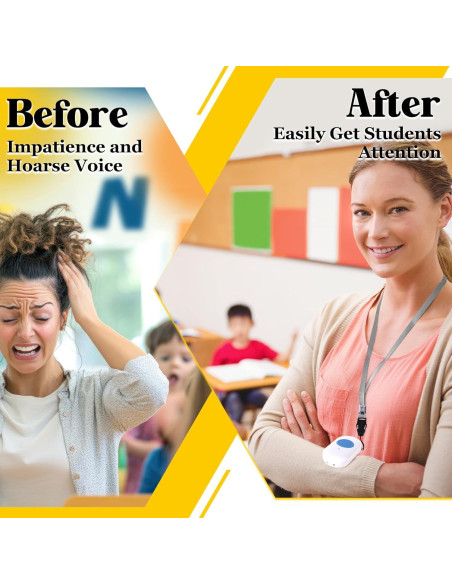 Timbre Inalámbrico para Aula PJT WZD - 38 Tonos, 304.8m Alcance