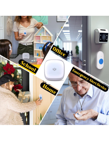 Timbre Inalámbrico para Aula PJT WZD - 38 Tonos, 304.8m Alcance