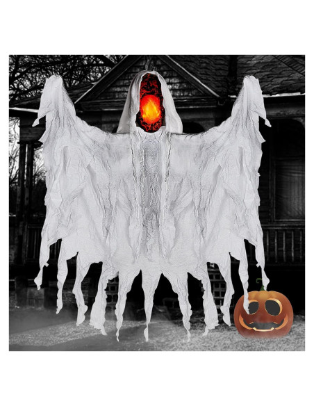 Fantasma Colgante Joliyoou 1.4m Activado por Sonido Luz Amarilla