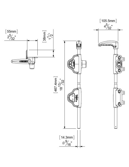 Cerradura de Seguridad LokkBolt D&D Technologies 45.72 cm